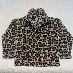 J Crew Cheetah Print Sherpa
